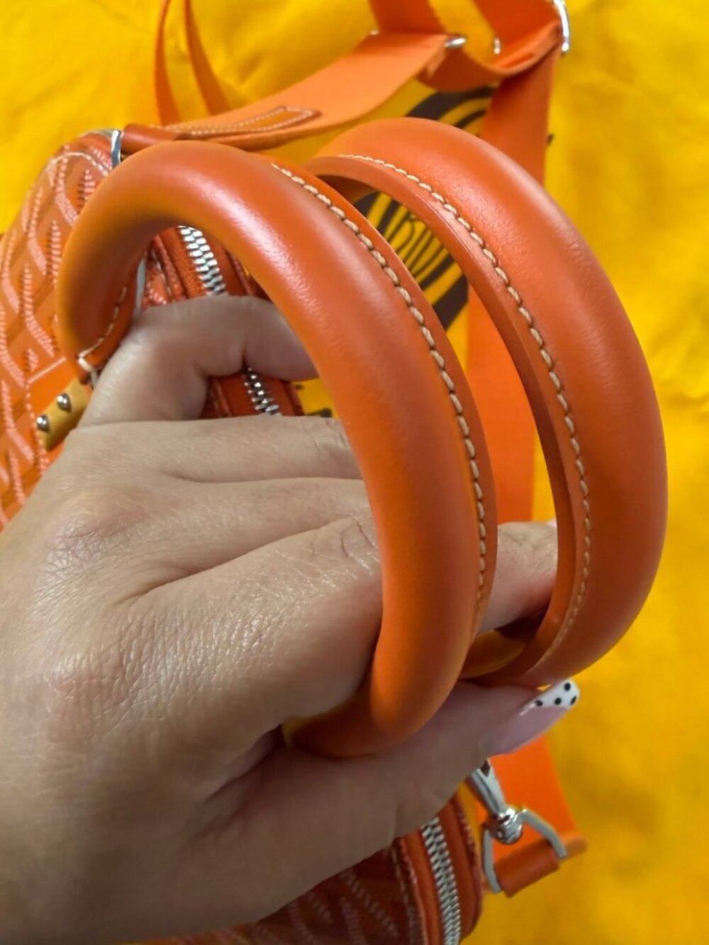 GOYARD Goyardine Mini Vendome in Orange - Picture 13 of 14